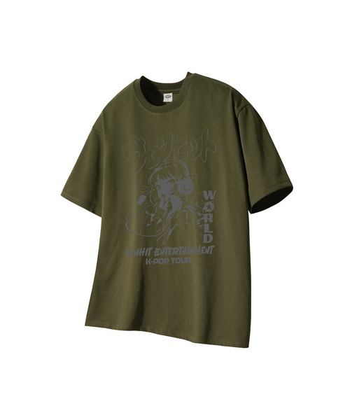 VENHIT(ベンヒット)の「WORLD TOUR クールコットン半袖(Tシャツ/カットソー・レディース・ホワイト/カーキ/バーガンディー/ブラック・LARGE/SMALL/X-LARGE/MEDIUM)」の3枚目の写真