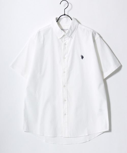 U.S. POLO ASSN.(ユーエスポロアッスン)の「U.S. POLO ASSN./ユーエスポロアッスン Broad Denim Shirt/レギュラーフィット ブロード デニム 無地 ストライプ チェック ロゴ ワンポイント刺繍 ボタンダウンシャツ/半袖シャツ/レディース メンズ(シャツ/ブラウス・メンズ・ブラック/ライトブルー/ブルー系その他2/ホワイト/インディゴブルー/ブルー系その他・M/L/LL)」の13枚目の写真