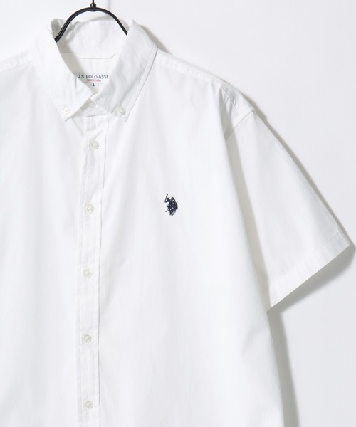 U.S. POLO ASSN.(ユーエスポロアッスン)の「U.S. POLO ASSN./ユーエスポロアッスン Broad Denim Shirt/レギュラーフィット ブロード デニム 無地 ストライプ チェック ロゴ ワンポイント刺繍 ボタンダウンシャツ/半袖シャツ/レディース メンズ(シャツ/ブラウス・メンズ・ブラック/ライトブルー/ブルー系その他2/ホワイト/インディゴブルー/ブルー系その他・M/L/LL)」の7枚目の写真