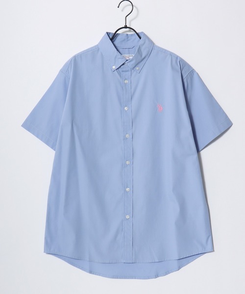 U.S. POLO ASSN.(ユーエスポロアッスン)の「U.S. POLO ASSN./ユーエスポロアッスン Broad Denim Shirt/レギュラーフィット ブロード デニム 無地 ストライプ チェック ロゴ ワンポイント刺繍 ボタンダウンシャツ/半袖シャツ/レディース メンズ(シャツ/ブラウス・メンズ・ブラック/ライトブルー/ブルー系その他2/ホワイト/インディゴブルー/ブルー系その他・M/L/LL)」の17枚目の写真