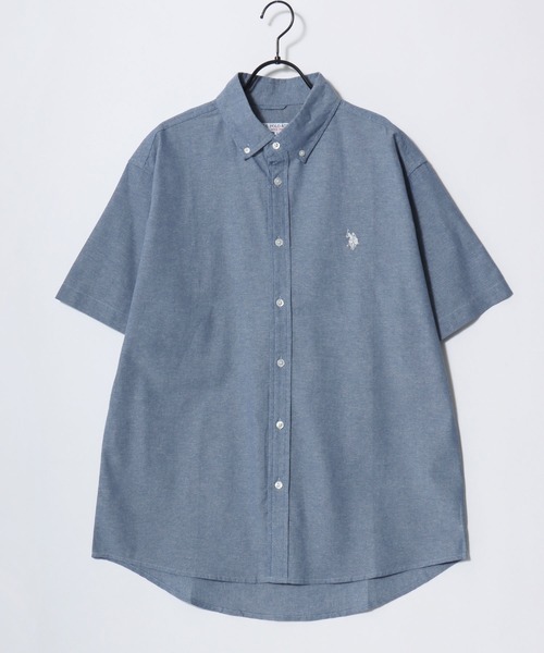 U.S. POLO ASSN.(ユーエスポロアッスン)の「U.S. POLO ASSN./ユーエスポロアッスン Broad Denim Shirt/レギュラーフィット ブロード デニム 無地 ストライプ チェック ロゴ ワンポイント刺繍 ボタンダウンシャツ/半袖シャツ/レディース メンズ(シャツ/ブラウス・メンズ・ブラック/ライトブルー/ブルー系その他2/ホワイト/インディゴブルー/ブルー系その他・M/L/LL)」の19枚目の写真