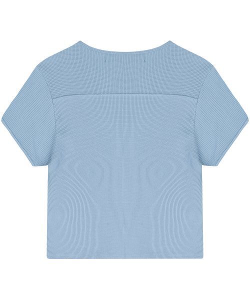 HARDCORE HAPPINESS(ハードコアハピネス)の「SIGNATURE WAFFLE CROP TEE_SKY BLUE(Tシャツ/カットソー・レディース・その他・FREE)」の3枚目の写真