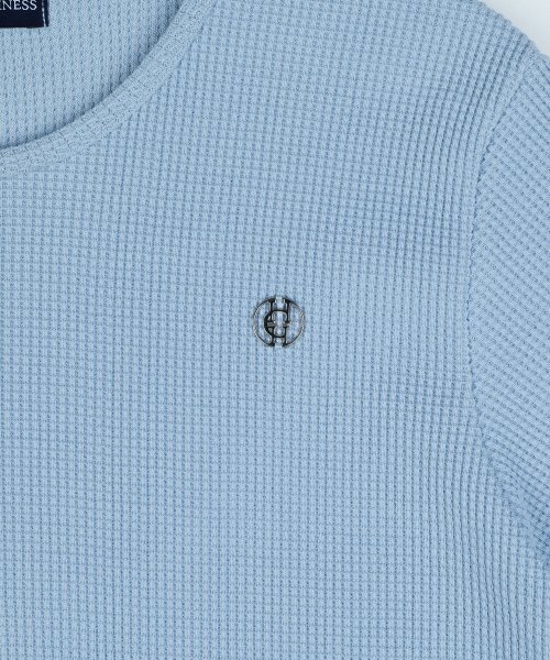 HARDCORE HAPPINESS(ハードコアハピネス)の「SIGNATURE WAFFLE CROP TEE_SKY BLUE(Tシャツ/カットソー・レディース・その他・FREE)」の5枚目の写真