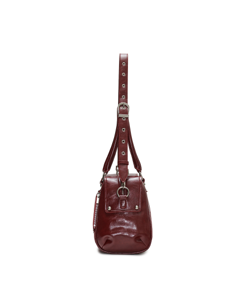 SUNBURNPROJECT（サンバーンプロジェクト）の「Faux Leather M.O.S Bag, BURGUNDY（メッセンジャーバッグ・レディース・その他・FREE）」の3枚目の写真