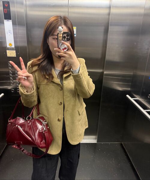 SUNBURNPROJECT（サンバーンプロジェクト）の「Faux Leather M.O.S Bag, BURGUNDY（メッセンジャーバッグ・レディース・その他・FREE）」の11枚目の写真