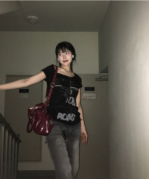 SUNBURNPROJECT（サンバーンプロジェクト）の「Faux Leather M.O.S Bag, BURGUNDY（メッセンジャーバッグ・レディース・その他・FREE）」の21枚目の写真