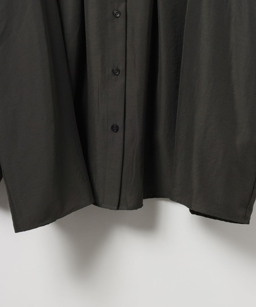 LEPSIM（レプシィム）の「サラキレタック長袖シャツ　633065（シャツ/ブラウス・レディース・ピンク/ブルー系その他/チャコールグレー/オフホワイト・FREE）」の7枚目の写真