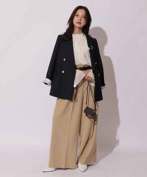 Apuweiser-riche（アプワイザーリッシェ）の「ハートブローチテーラージャケット（その他アウター・レディース・ネイビー・2/1）」の8枚目の写真