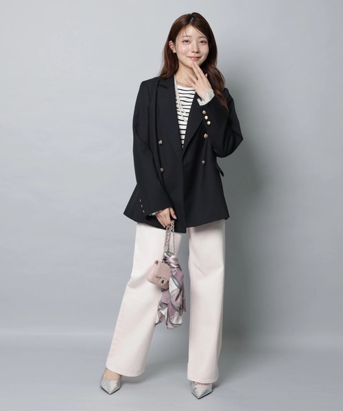 Apuweiser-riche（アプワイザーリッシェ）の「ハートブローチテーラージャケット（その他アウター・レディース・ネイビー・2/1）」の13枚目の写真