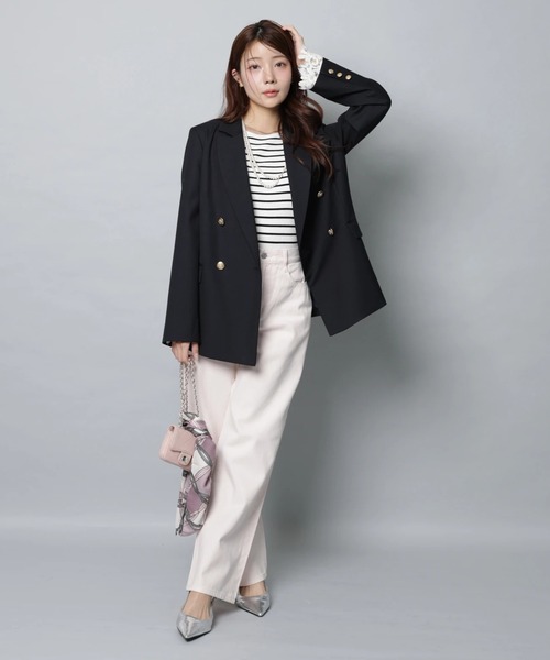 Apuweiser-riche（アプワイザーリッシェ）の「ハートブローチテーラージャケット（その他アウター・レディース・ネイビー・2/1）」の14枚目の写真