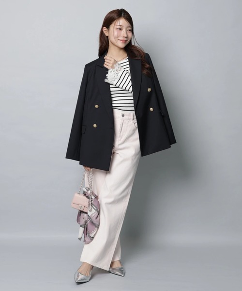 Apuweiser-riche（アプワイザーリッシェ）の「ハートブローチテーラージャケット（その他アウター・レディース・ネイビー・2/1）」の16枚目の写真