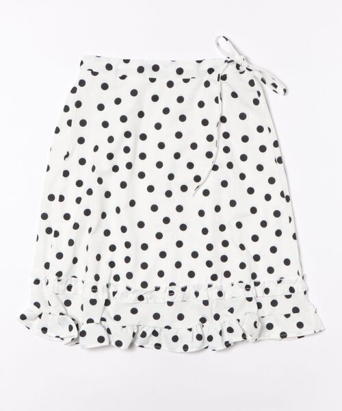 frunco（フランコ）の「ドットミモレスカート（スカート・レディース・ホワイト/ブラック・FREE）」の4枚目の写真