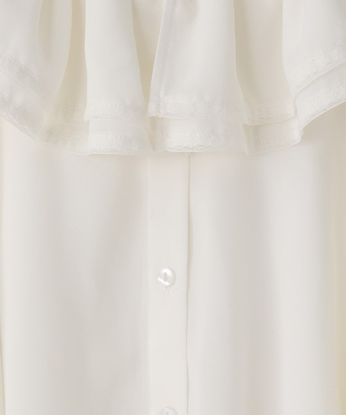 LOWRYS FARM（ローリーズファーム）の「レースフリルブラウス　 642983（シャツ/ブラウス・キッズ・ブルー/オフホワイト・140cm/130cm/120cm/110cm/150cm）」の3枚目の写真