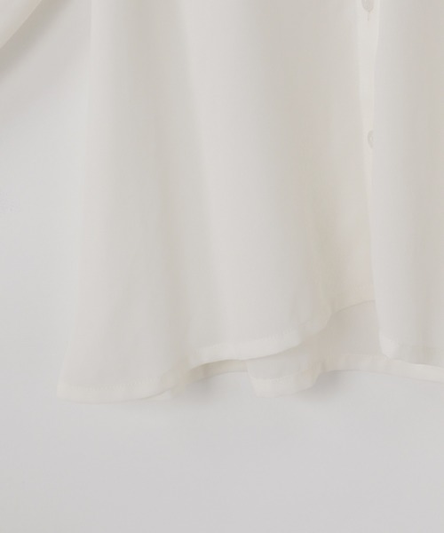 LOWRYS FARM（ローリーズファーム）の「レースフリルブラウス　 642983（シャツ/ブラウス・キッズ・ブルー/オフホワイト・140cm/130cm/120cm/110cm/150cm）」の4枚目の写真