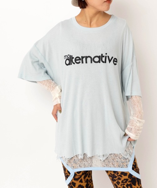 RNA(アールエヌエー)の「M2623 チュールメッシュタンクロンT(Tシャツ/カットソー・レディース・ベージュ/ブラック/ホワイト・MEDIUM)」の2枚目の写真