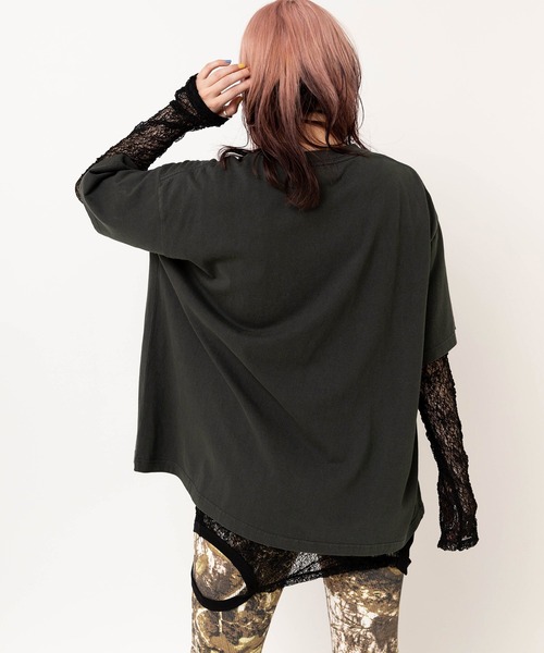 RNA(アールエヌエー)の「M2623 チュールメッシュタンクロンT(Tシャツ/カットソー・レディース・ベージュ/ブラック/ホワイト・MEDIUM)」の7枚目の写真