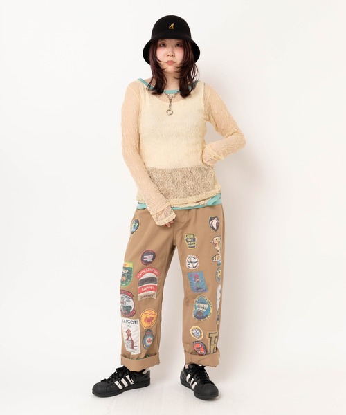 RNA(アールエヌエー)の「M2623 チュールメッシュタンクロンT(Tシャツ/カットソー・レディース・ベージュ/ブラック/ホワイト・MEDIUM)」の21枚目の写真