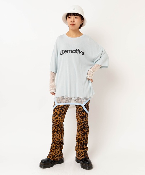 RNA(アールエヌエー)の「M2623 チュールメッシュタンクロンT(Tシャツ/カットソー・レディース・ベージュ/ブラック/ホワイト・MEDIUM)」の17枚目の写真