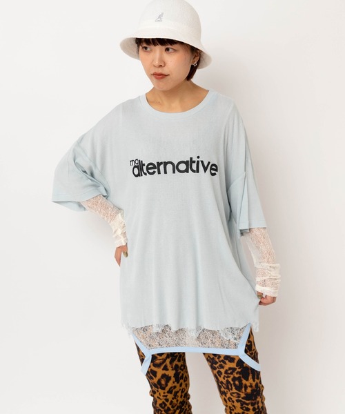 RNA(アールエヌエー)の「M2623 チュールメッシュタンクロンT(Tシャツ/カットソー・レディース・ベージュ/ブラック/ホワイト・MEDIUM)」の4枚目の写真