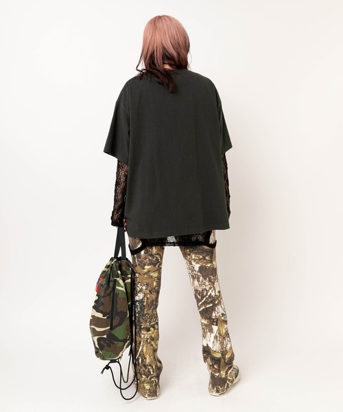 RNA(アールエヌエー)の「M2623 チュールメッシュタンクロンT(Tシャツ/カットソー・レディース・ベージュ/ブラック/ホワイト・MEDIUM)」の20枚目の写真
