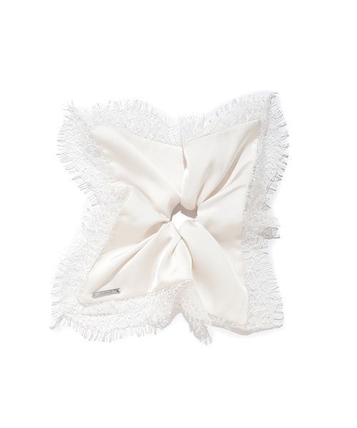 FRAY I.D（フレイアイディー）の「レーストリムバリエーションシュシュ（シュシュ・レディース・ブラック/ホワイト/ドット・F）」の2枚目の写真