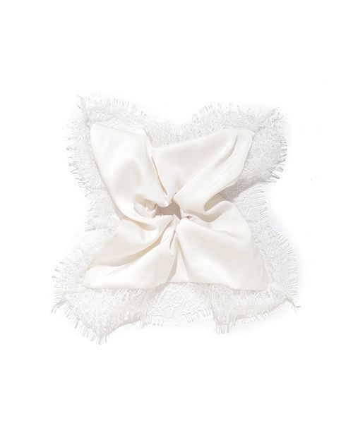 FRAY I.D（フレイアイディー）の「レーストリムバリエーションシュシュ（シュシュ・レディース・ブラック/ホワイト/ドット・F）」の5枚目の写真