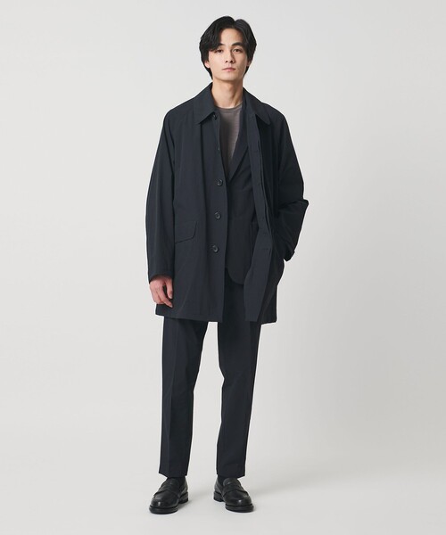 UNITED ARROWS（ユナイテッドアローズ）の「ウェザーコンフォート タフタ シングル 2ボタン テーラード ジャケット　撥水 ストレッチ（テーラードジャケット・メンズ・ネイビー・M/S/XL/L）」の3枚目の写真