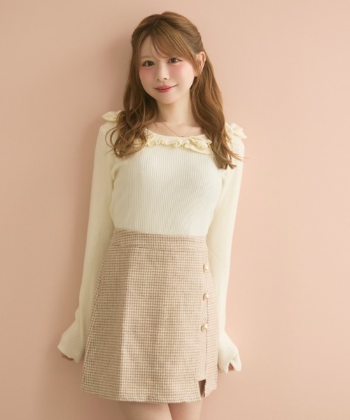 TITTY&CO.(ティティーアンドコー)の「ツイードミニスカート(スカート・レディース・ピンク/ベージュ/グレー/マルチ/ブラック・SMALL/LARGE/MEDIUM)」の20枚目の写真