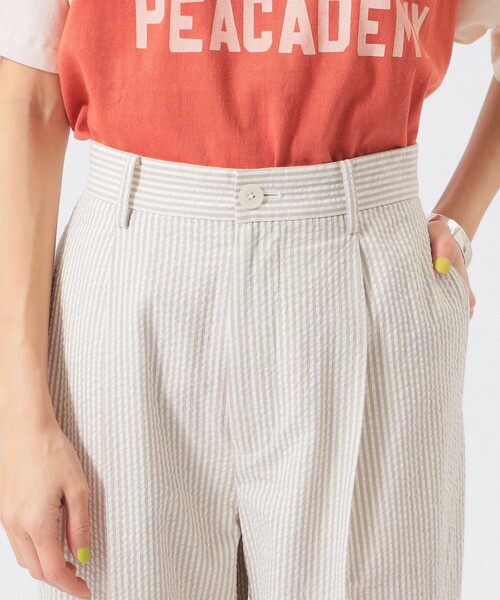 BEAMS BOY（ビームスボーイ）の「シアサッカー スラックス（スラックス・レディース・グレー/ベージュ・1/0/2）」の15枚目の写真