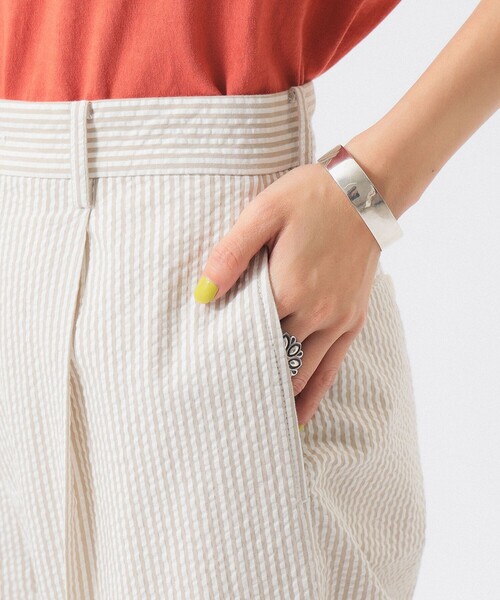 BEAMS BOY（ビームスボーイ）の「シアサッカー スラックス（スラックス・レディース・グレー/ベージュ・1/0/2）」の16枚目の写真