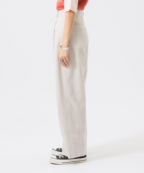 BEAMS BOY（ビームスボーイ）の「シアサッカー スラックス（スラックス・レディース・グレー/ベージュ・1/0/2）」の18枚目の写真