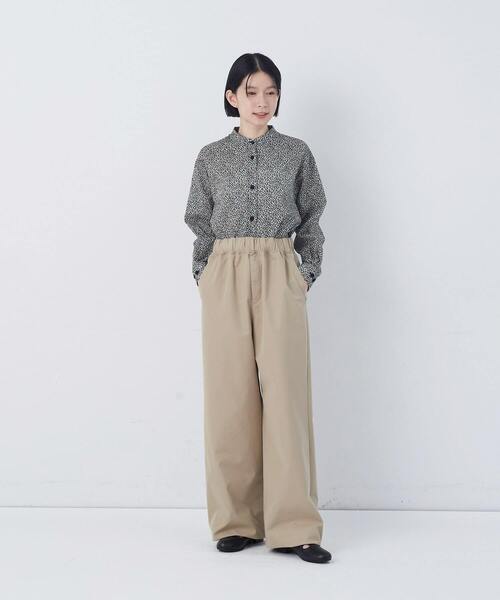 conges payes ADIEU TRISTESSE（コンジェ ペイエ アデュートリステス）の「【FAVE】ストレートパンツ（その他パンツ・レディース・ベージュ/ネイビー/インディゴブルー/レッド・M/L）」の5枚目の写真