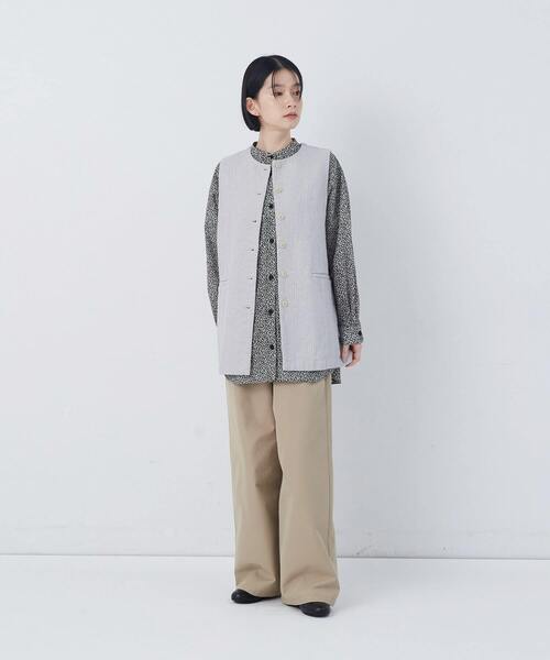 conges payes ADIEU TRISTESSE（コンジェ ペイエ アデュートリステス）の「【FAVE】ストレートパンツ（その他パンツ・レディース・ベージュ/ネイビー/インディゴブルー/レッド・M/L）」の8枚目の写真