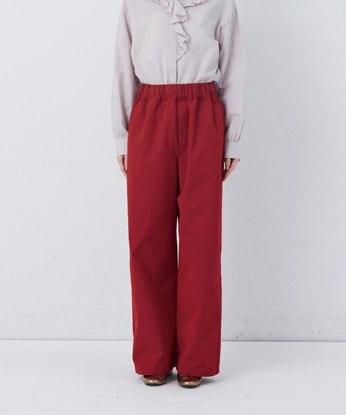 conges payes ADIEU TRISTESSE(コンジェ ペイエ アデュートリステス)の「【FAVE】ストレートパンツ(その他パンツ・レディース・ベージュ/ネイビー/インディゴブルー/レッド・M/L)」の11枚目の写真