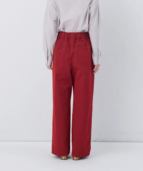 conges payes ADIEU TRISTESSE（コンジェ ペイエ アデュートリステス）の「【FAVE】ストレートパンツ（その他パンツ・レディース・ベージュ/ネイビー/インディゴブルー/レッド・M/L）」の16枚目の写真