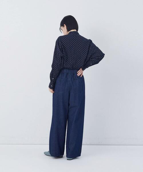 conges payes ADIEU TRISTESSE（コンジェ ペイエ アデュートリステス）の「【FAVE】ストレートパンツ（その他パンツ・レディース・ベージュ/ネイビー/インディゴブルー/レッド・M/L）」の19枚目の写真