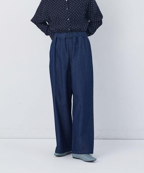 conges payes ADIEU TRISTESSE（コンジェ ペイエ アデュートリステス）の「【FAVE】ストレートパンツ（その他パンツ・レディース・ベージュ/ネイビー/インディゴブルー/レッド・M/L）」の21枚目の写真