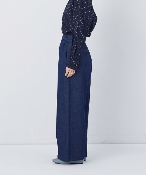 conges payes ADIEU TRISTESSE(コンジェ ペイエ アデュートリステス)の「【FAVE】ストレートパンツ(その他パンツ・レディース・ベージュ/ネイビー/インディゴブルー/レッド・M/L)」の20枚目の写真