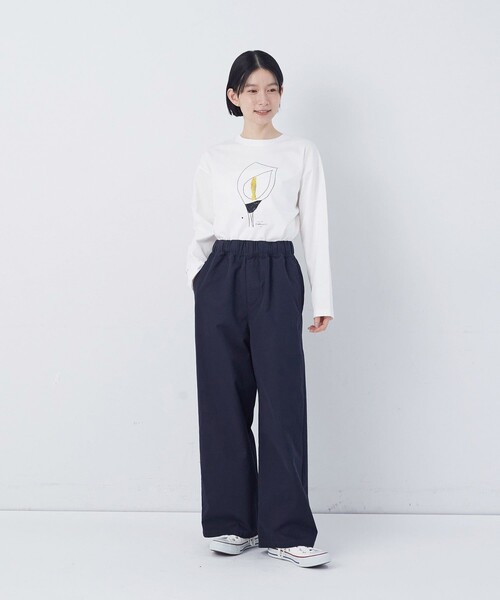 conges payes ADIEU TRISTESSE(コンジェ ペイエ アデュートリステス)の「【FAVE】ストレートパンツ(その他パンツ・レディース・ベージュ/ネイビー/インディゴブルー/レッド・M/L)」の22枚目の写真