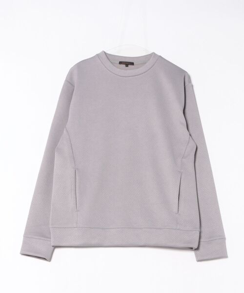 m.f.editorial(エムエフエディトリアル)の「【ストレッチ トレーナー】m.f.エディトリアル メンズ ふくれジャガード クルー プルオーバー(スウェット・メンズ・ホワイト/ブラック/グレー系その他2・X-LARGE/MEDIUM/LARGE)」の16枚目の写真