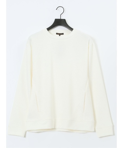 m.f.editorial(エムエフエディトリアル)の「【ストレッチ トレーナー】m.f.エディトリアル メンズ ふくれジャガード クルー プルオーバー(スウェット・メンズ・ホワイト/ブラック/グレー系その他2・X-LARGE/MEDIUM/LARGE)」の21枚目の写真
