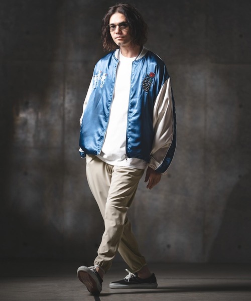 GLIMCLAP（グリムクラップ）の「mp14559-Airy Smooth Fabric Relaxed Fit Joggers ジョガーパンツ(201-029-gls-cg)（その他パンツ・メンズ・ブラック/ベージュ/チャコール・L/M/S）」の4枚目の写真