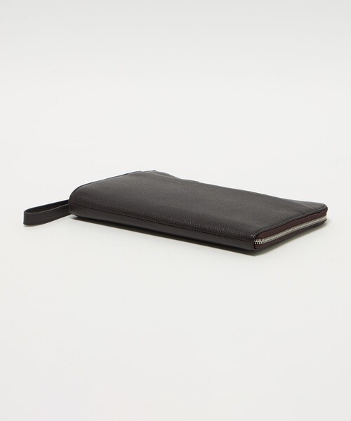 A DAY IN THE LIFE UNITED ARROWS(アデイインザライフユナイテッドアローズ)の「レザー ミニ クラッチバッグ<A DAY IN THE LIFE>(トートバッグ・メンズ・ブラック/ダークブラウン・FREE)」の6枚目の写真