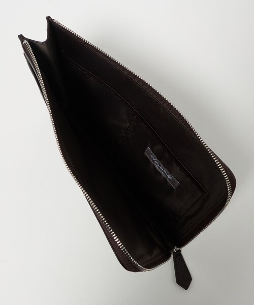 A DAY IN THE LIFE UNITED ARROWS(アデイインザライフユナイテッドアローズ)の「レザー ミニ クラッチバッグ<A DAY IN THE LIFE>(トートバッグ・メンズ・ブラック/ダークブラウン・FREE)」の7枚目の写真