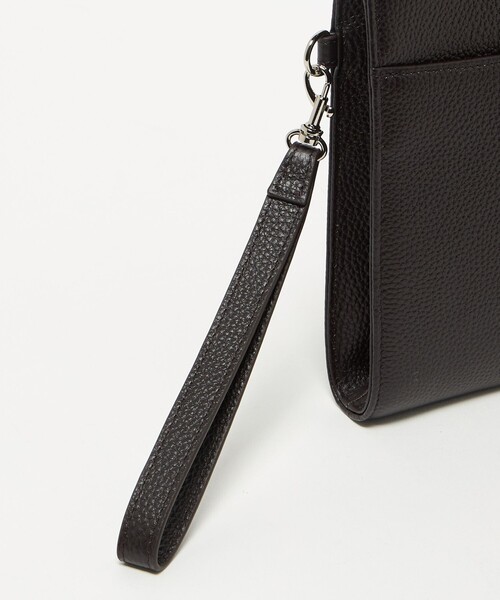 A DAY IN THE LIFE UNITED ARROWS(アデイインザライフユナイテッドアローズ)の「レザー ミニ クラッチバッグ<A DAY IN THE LIFE>(トートバッグ・メンズ・ブラック/ダークブラウン・FREE)」の10枚目の写真