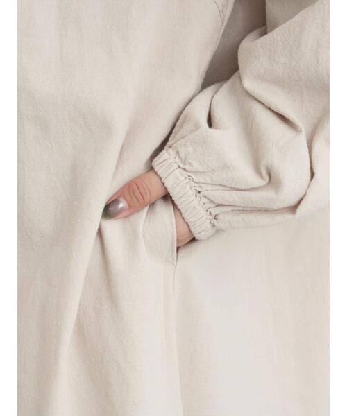 Samansa Mos2(サマンサ モスモス)の「【S/Mサイズ】切替配色刺繍ワンピース(ワンピース・レディース・モカ/ベージュ/ブラック・M/S)」の9枚目の写真