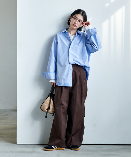 レイヤード風 デザインシャツ（シャツ/ブラウス）｜FREAK'S STORE