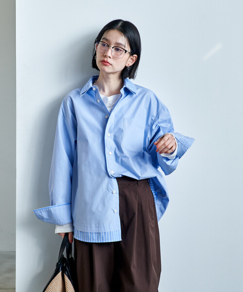 レイヤード風 デザインシャツ（シャツ/ブラウス）｜FREAK'S STORE