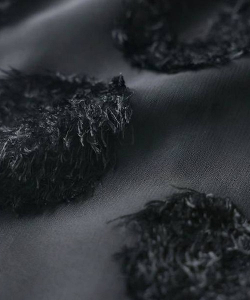 antiqua（アンティカ）の「ドット柄 シアー ワイド パンツ（その他パンツ・レディース・ブラック・MEDIUM/LARGE）」の6枚目の写真