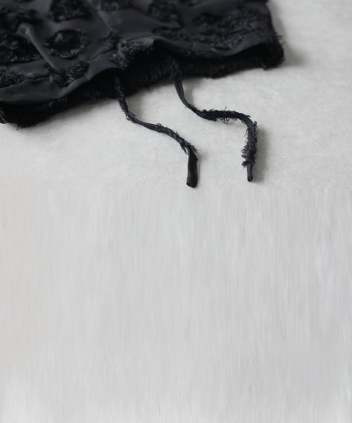 antiqua（アンティカ）の「ドット柄 シアー ワイド パンツ（その他パンツ・レディース・ブラック・MEDIUM/LARGE）」の3枚目の写真